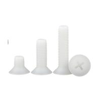 M2 M2.5 M3 M4 M5 M6 M8 Tornillos de cabeza avellanada de nailon Pernos de cabeza de plástico Longitud del tornillo: 4~50 mm 20~300 piezas(8mm,M2.5 (150Pcs))