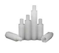 M2 M2.5 M3 M4 M5 M6 macho hembra Nylon hexagonal separador tablero blanco negro estante perno plástico espaciado tornillo columna pilares(5,8mm,M3(Head 6mm) 30Pcs)