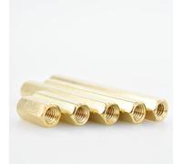 M2 M2.5 M3 M4 M5 M6 Placa base de ajuste hembra Separador Espaciadores de bastidor Cobre Acero inoxidable Rosca métrica Soporte de PCB Pilares Columna Hardware Tuerca(Brass,70MM-M4 (5PCS))