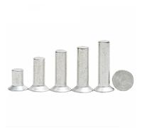 [M2 M2.5 M3 M4 M5 M6] Remaches de cabeza avellanada GB869-M5 de remache sólido de aluminio (50 piezas), 6 mm