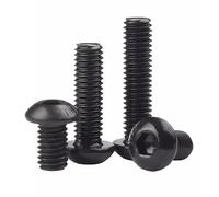 M2 M2.5 M3 M4 M6 M8*3/4/5/6/8/9/10/12/14/16/18/20/22/25/30/35/40/50/55/60 mm Grado 10.9 Botón Tornillo de cabeza hueca hexagonal(6mm,M2 50pcs)