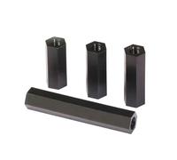 M2 M2.5 M3 M4 Negro Blanco Nylon Hex Separador Tornillo Espaciador Rosca Métrica Longitud del Perno 5-20MM