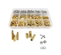 M2 M2.5 M3 M4 Solid Brass Hex Standoff Pillar Spacer Kit, Screws and Nuts Assortment for PCB Board and Electronics Assembly(M3 680pcs)