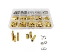 M2 M2.5 M3 M4 Solid Brass Hex Standoff Pillar Spacer Kit, Screws and Nuts Assortment for PCB Board and Electronics Assembly(M2.5 680pcs)