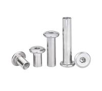 M2 M3 M4 M5 M6 M8 M10 304 cabeza plana de acero inoxidable muebles biselados tuercas de seguridad hexagonales tornillos for madera contrachapada(16mm,M10(D13mm)-1pcs)