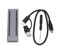 M2 NVME PCIe SSD Cubre de Aluminio Aluminio USB 3.1 Gen 2 Tipo C 10 Gbps Case de Disco Duro Externo con luz RGB para PC TV Router Gamers DIY Gamers 4K Video Editores Soporte 2230