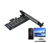 M2 PCIe Adapter - Supports High Speed Plug and Play Storage Upgrades, PCI-E 5.0 4X Video Editing Card, 128Gbps Theoretical Operating Speed, Durable Heat Dissipating Alloy Build - for Desktops & Laptop