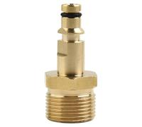 M22 - Adaptador de latón para limpiadora de alta presión, conector rápido con conector serie K para dispositivos de jardín Kärcher, Nilfisk, Bosch y eléctrico (conectores robustos para conexiones de