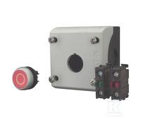 Cassette con botón rojo/O/1Z 1R IP67 RMQ Titanio 216521