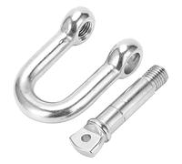 M25 Screw Pin Anchor Shackle, D - Shape Shackle 304 Stainless Steel Heavy Duty with 2500kg Load Capacity, Corrosion Resistant D - Shackle for Camping Marine Rigging and Outdoor Hoi