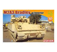 M2a3 Bradley W/ Interior Tanque 1:72 Plástico Modelo Kit Dragon Models