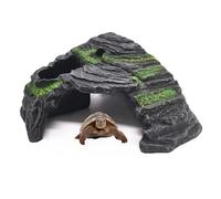 M2cbridge Escondite de reptiles de resina para decoración de hábitat de terrario (isla flotante)