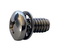 M3-0.5X5 ISO7045 Métrica Phil Pan 410SS Arandela interna Sems MS Ful Thd A2 de acero inoxidable (paquete de 100)