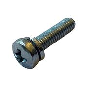 M3-0.5X5 Métrica Din7985A Phil Pan Sem tipo H Din127B Arandela de cerraduras dividida Full Thrd Zinc Bake (Pack de 100)