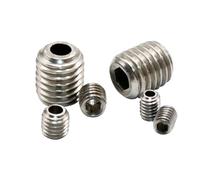 M3 4 5 6 8 10 12 14 16 A2 Agujero hueco de acero inoxidable con salida de aire Allen, cabeza hueca hexagonal, perno sin cabeza, tornillo de fijación(30mm,5pcs M4)