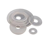 M3 .5 M5 M6 Arandelas Planas De Nailon Transparente Arandela Plana Ajuste Pernos Tornillos(M5x7.5x1mm-50pcs)