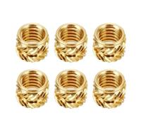 M3 Brass Insert Hot Melt Knurled Thread Heat Injection Molding Embedment Copper Nut For Printer 50pcs(L8mm (50Pc) s,M3 X D4.6mm)