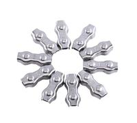 M3 Duplex Clips | Stainless Steel Wire Rope Clamps | 10Pcs Cable Grips for Marine/Automotive/DIY | Oxidation - Defying M3(3mm) Caliper
