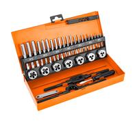 M3-M12 troqueles y grifos, conjunto de 32 piezas HSS en una caja