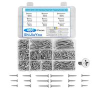 M3 M3.5 M4 Tornillos para Madera, 400 PiezasTornillos Autorroscantes de Cabeza Plana CruzadosTornillos AutoperforantesTornillos de Cabezas Avellanadas en Cruz para Metal Plástico Muebles