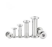 M3 M4 M5 M6 M8 M10 304, cabeza hexagonal plana de acero inoxidable, conector de remache for muebles, tuerca ciega(M4x5x5 x 10set)
