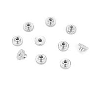 M3 M4 M5 M6 M8 M10 Acero al carbono niquelado a mano Apriete las tuercas moleteadas del pulgar con las tuercas(M3（10pcs）)