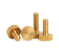 M3 M4 M5 M6 M8 M10 Latón Cabeza plana Mano Tornillo moleteado Mano Tornillo Tornillo de apriete, M8 (1pcs)