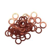 M3 M4 M5 M6 M8 M10 M12 M14 M16 M18 M20 M22 M24 M27 M30 arandela de sellado de cobre y latón rojo junta de anillo de sello plano DIN7603(M8x12x1 (30pcs))