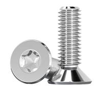M3 M4 M5 M6 M8 M10 Tornillo de cabeza plana Tornillo Torx de cabeza avellanada de acero inoxidable 316, 10 piezas, M10x50