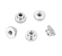 M3 M4 M5 M6 M8 M10 Tuercas Moleteadas Apriete Manual Acero Al Carbono Niquelado Con Tuercas Para Uso Industrial Y Reparación De Maquinaria(M5（5pcs）)