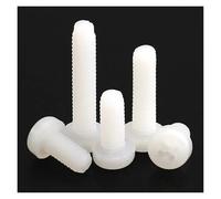 M3 M4 M5 M6 M8 rosca métrica Color blanco Nylon plástico Phillips Pan cabeza Cruz tornillo redondo longitud del perno 5mm-25mm(M8x50mm(14PCS))
