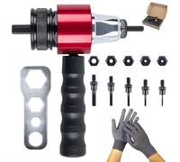 M3-M8 Electric Rivet Gun Adapter Kit, Adapter Set For Electric Rivet Guns, Electric Nut Gun Adapter for Automotive Diy & Metalworking Furniture Instrument (M3-M8)