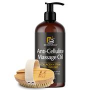 M3 Naturals Anti Celulited Massage Oil y Firma Dry Cephy Kit | Kit de apriete de la piel de colgeno y clulas madre | Kit de cuidado corporal radian