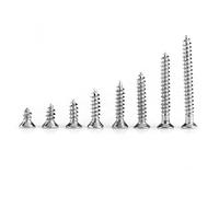 M3 Tornillos Roscachapas Madera De Cabeza Plana Cruzada,Kit De Surtido Tornillos De Acero Al Carbono Niquelado.4mm 5mm 6mm 8mm 10mm 12mm 16mm 20mm