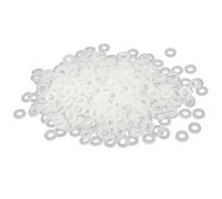 M3 x 6 x 1 mm Nylon Arandelas aislantes planas, juntas separadoras, fijación 400 unidades