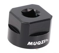 M30 Tornillo de manivela roscada herramienta de deshacer, Extractor de manivela de mantenimiento de bicicleta, herramienta compacta de extracción de husillo de manivela negro plateado, extractor de