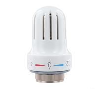 M30x1.5 Cabezal de válvula termostática para radiador - Aleación TRV Reemplazo con anticongelante para sistema de calefacción del hogar, color blanco, 85 mm