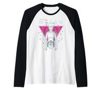 M3GAN Neon Anatomy Schematics Camiseta Manga Raglan