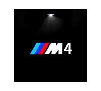 (M4) 2 pezzi Proiettore LED di benvenuto per portiera auto con logo laser, luce per portiera per BMW