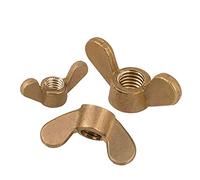 M4,5pcs cobre ala/latón mariposa tuerca tornillos estándar y tornillos