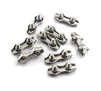 M4 Abrazadera para cuerda de alambre Acero inoxidable 304 (10 Piezas)
