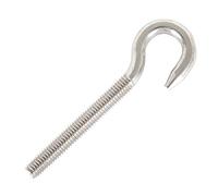 M4 gancho perno anillo tornillo gancho 304 acero inoxidable alta dureza gancho acero perno colgante elemento tornillo gancho para suspensión candelabros artesanía 10 unids