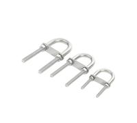 M4 M5 M6 M8 M10 M12 acero inoxidable 304 aparejo marino arco ojo de popa perno en U for piezas de Hardware de barco abrazadera de tubo(M6X90mm)