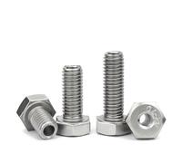 M4 M5 M6 M8 M10 M12 M14 M16 M20 304 tornillo hueco hexagonal exterior de acero inoxidable perno máquina máscara agujero pasante(M14x40 (2pcs))