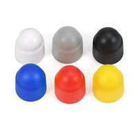 M4 M5 M6 M8 M10 M12 M14-M24 tornillo de cubierta de perno Bellota tornillo cúpula tuerca de plástico Nylon Hexagonal PE tapa de protección(White,M5x8x10-50pcs)