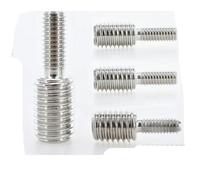 M4 M5 M6 M8 M10 M12 M16 M20 Tornillo de conversión de Rosca métrica de Acero Inoxidable Reducción de convertidor de Doble Extremo para Adaptador de cámara-M4X15-M6X15-10Pcs