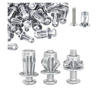 M4 M5 M6 Tuercas Jack Tornillos de pétalo Anclajes de remache de metal Tapones de expansión de pétalo Perno de bloqueo Sujetador de pared Abrazadera de expansión(M4-10pcs)