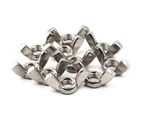 M4 Mariposa ala tuerca Set 304 Acero inoxidable mano Twist Apriete hardware tuerca sujetadores partes 20 Pack