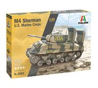 M4 Sherman U. S. Marines Corps Tank 1 :3 5 Plástico Modelo Kit Italeri