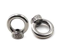 M4 Tuerca de acero inoxidable 304 Tuerca de anilla de elevación (paquete de 20)